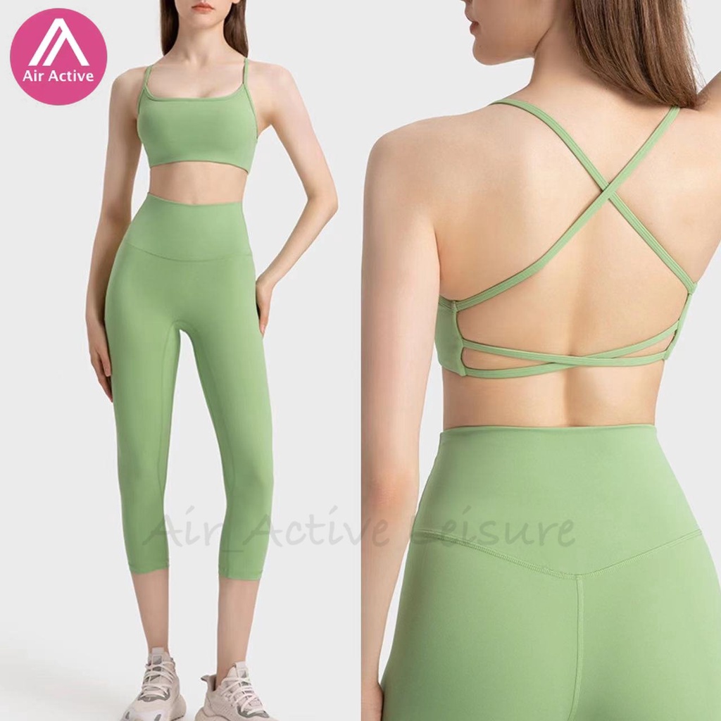 Set Đồ Tập Yoga Gồm Áo Bra + Quần Lưng Cao Kiểu Dáng Thể Thao Trẻ Trung Quyến Rũ