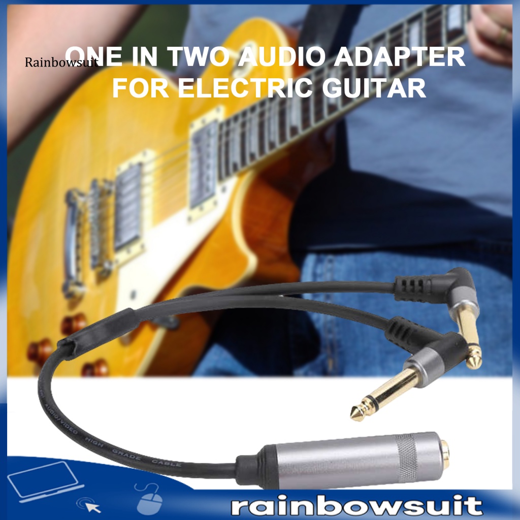 Dây Cáp Âm Thanh Trong Suốt Chống Trầy Xước Tốc Độ Cao 6.35mm Cho Guitar