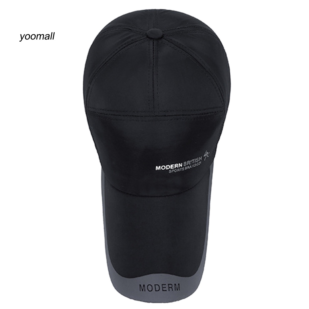 Yo / Mũ Bóng Chày Unisex Bằng Vải Laminated In Chữ Cái Thoải Mái Có Thể Điều Chỉnh Dùng Hàng Ngày