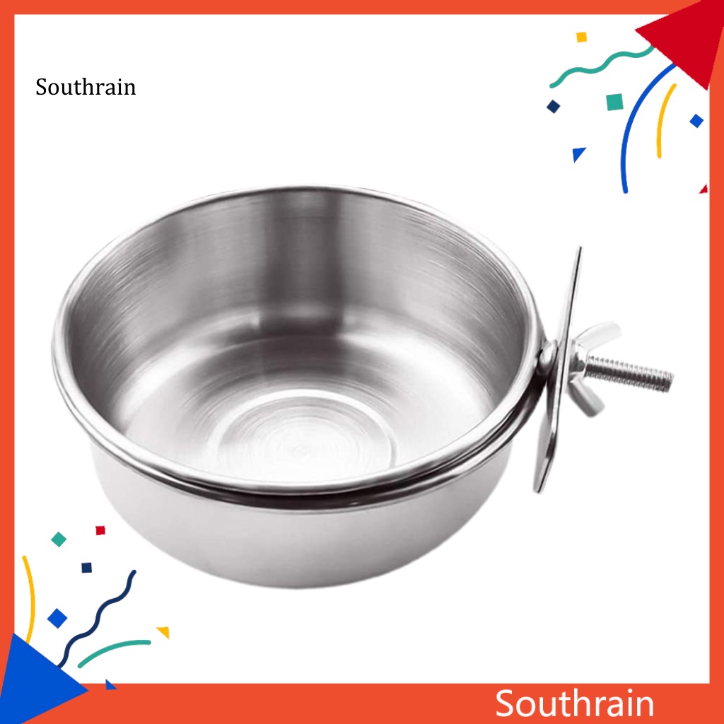 Bát Đựng Thức Ăn Sức Chứa Lớn Bằng Thép Không Gỉ Cho Chim Cảnh