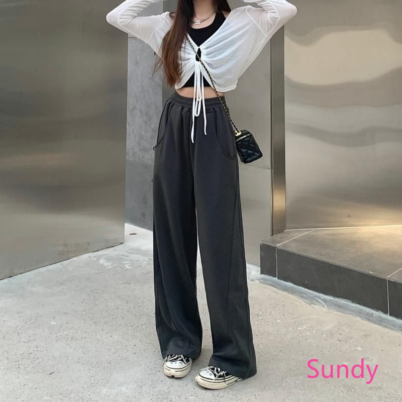 Plus Quần Thể Thao Ống Rộng Phong Cách Hiphop Mỹ Thời Trang Mùa Hè Cho Nữ Có Size Lớn