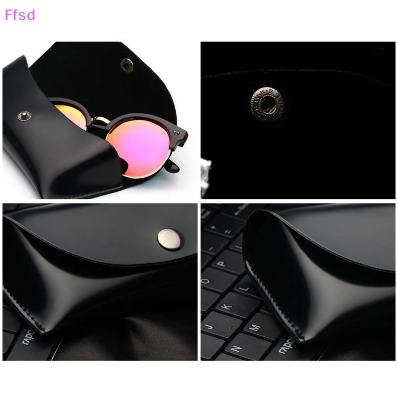 1 Túi Da Đựng Mắt Kính Màu Trơn Siêu Bền Tiện Dụng