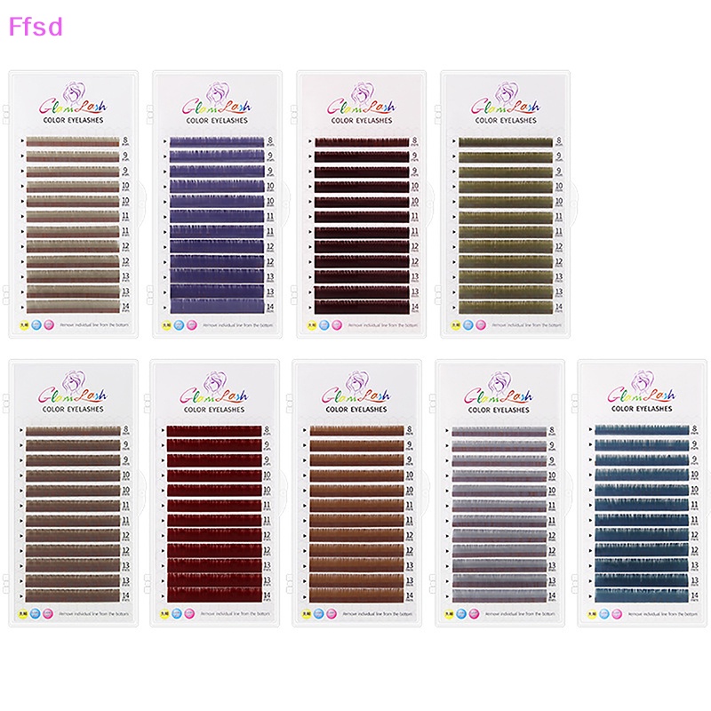 Hàng Bán Chạy {Ffsd} Lông Mi Giả CD Lụa Xoăn Nối Dài Trang Điểm Mắt Cá Nhân Hóa Màu Sắc