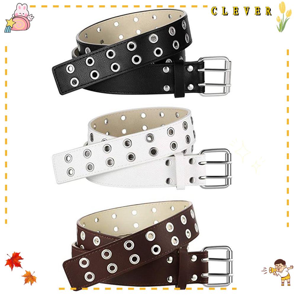 Thắt Lưng Da PU Khóa Đôi Thời Trang Mùa Hè Cho Nữ