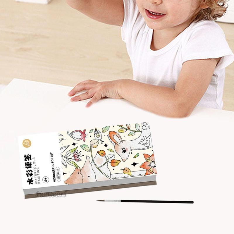 Sách Tô Màu Nước Bỏ Túi DIY Sáng Tạo Cho Người Mới Bắt Đầu [Fenteer1]