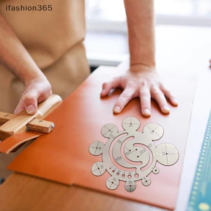 Thước Đo Cắt Góc Hình Tròn Bằng Kim Loại DIY ifashion365