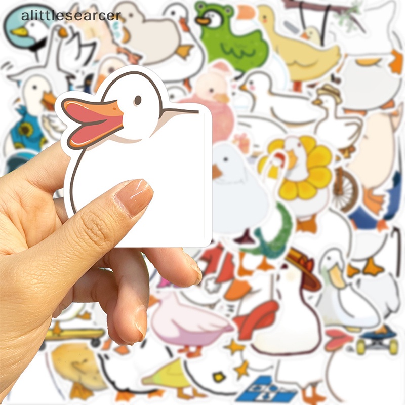Bộ 50 Miếng Dán Hình Vịt Graffiti Dễ Thương Chống Nước Trang Trí Sổ Tay / Điện Thoại / Hành Lý / Xe Hơi