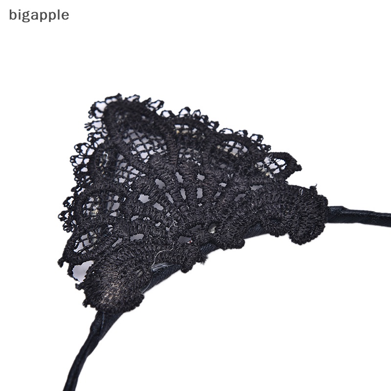 Băng Đô Tai Mèo Bằng Ren Dễ Thương Dành Cho Nữ