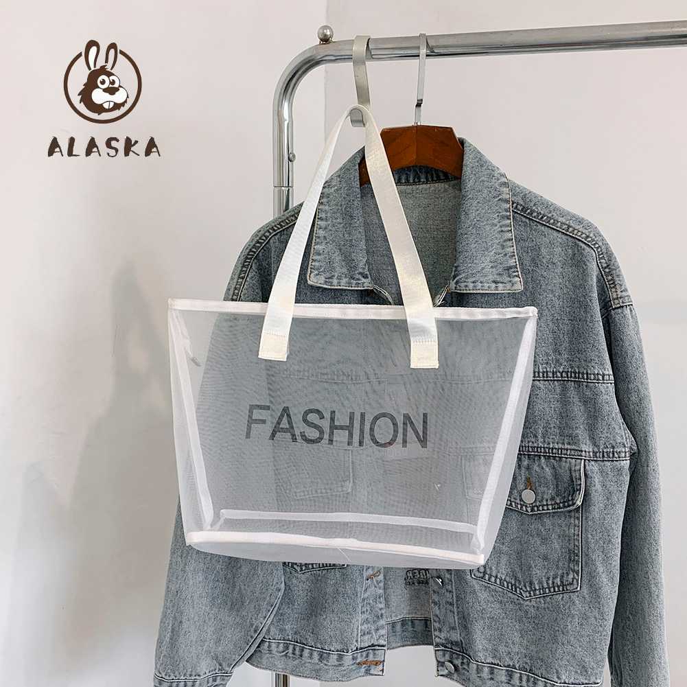 Túi đeo dưới cánh tay / Xách Tay Màu Trơn Trong Suốt Thời Trang Đi Biển Cho Nữ