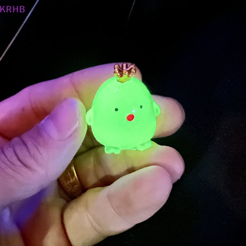 Đèn Ngủ Hình Chú Gà Đội Vương Miện Bằng Nhựa resin Trang Trí Ban Đêm diy Mới