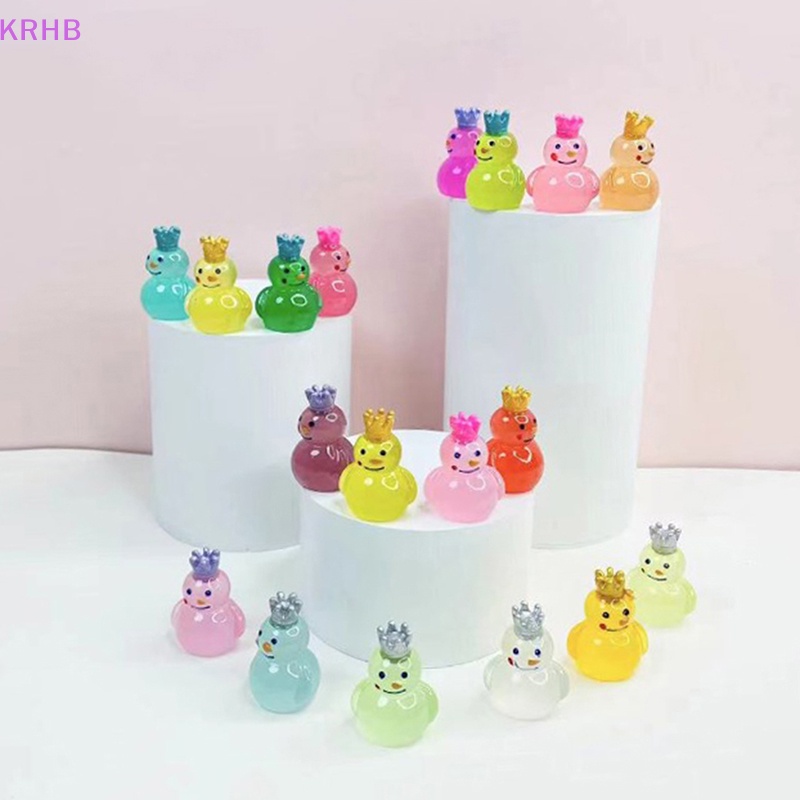 Mô Hình Vua Tuyết Dạ Quang Trong Suốt Nhiều Màu Trang Trí Tiểu Cảnh Mới