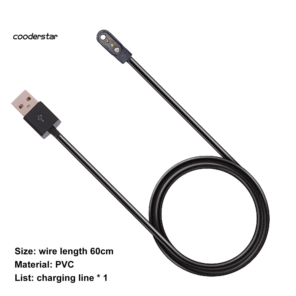 Dây Cáp Sạc Nhanh Đồng Hồ Từ Tính 2 Pin 284mm Bằng PVC An Toàn Không Đường May