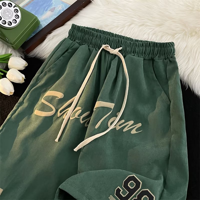 Quần Short Thể Thao Dáng Suông In Chữ Đơn Giản Thời Trang Cho Nam