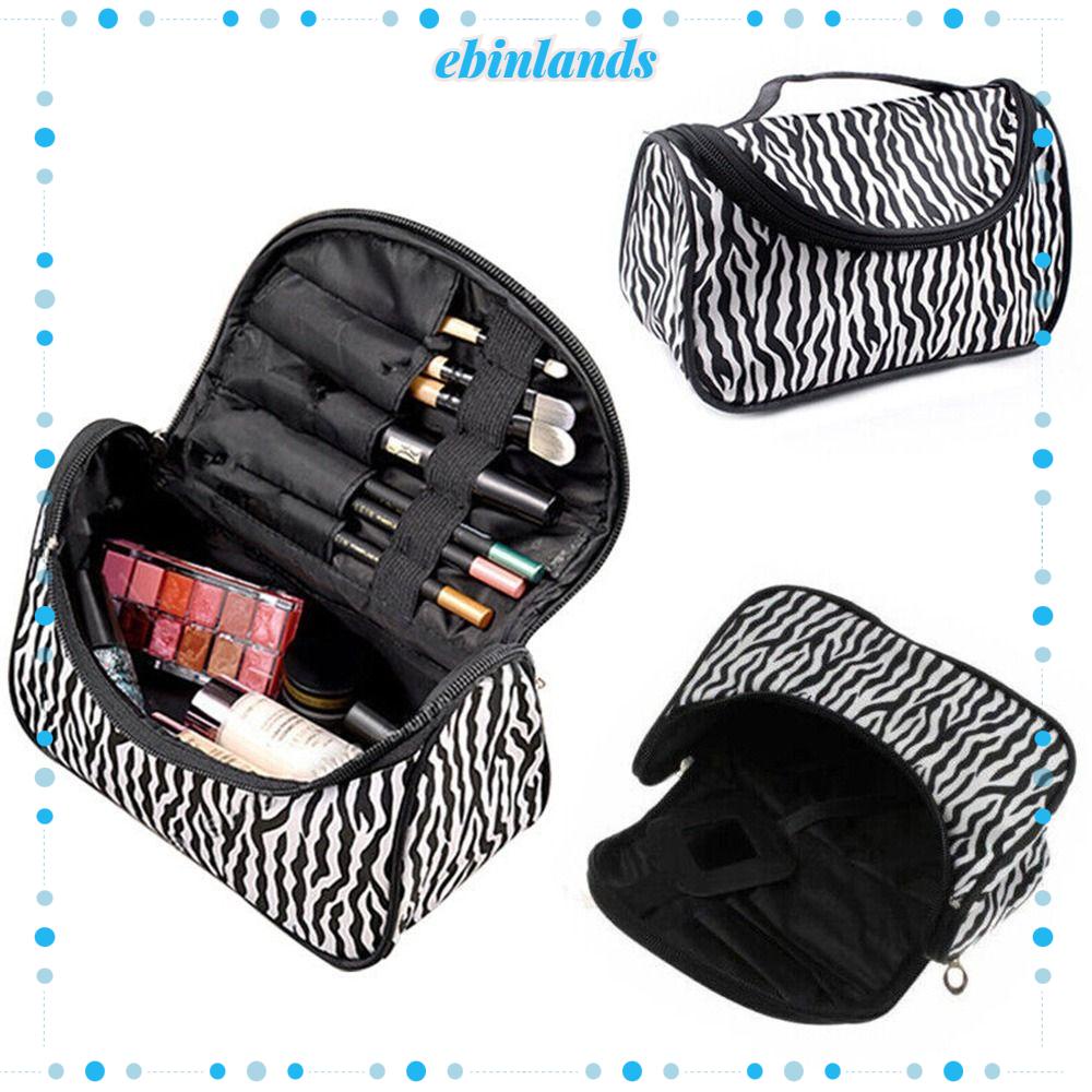 Túi Đựng Mỹ Phẩm Chống Thấm Nước Sức Chứa Lớn Họa Tiết Ngựa Vằn