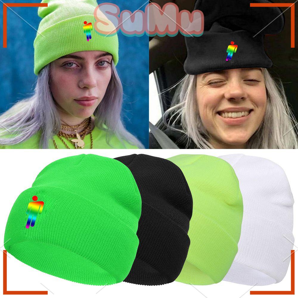 Mũ Beanie Unisex In Hình Billie Eilish Phong Cách Hip hop