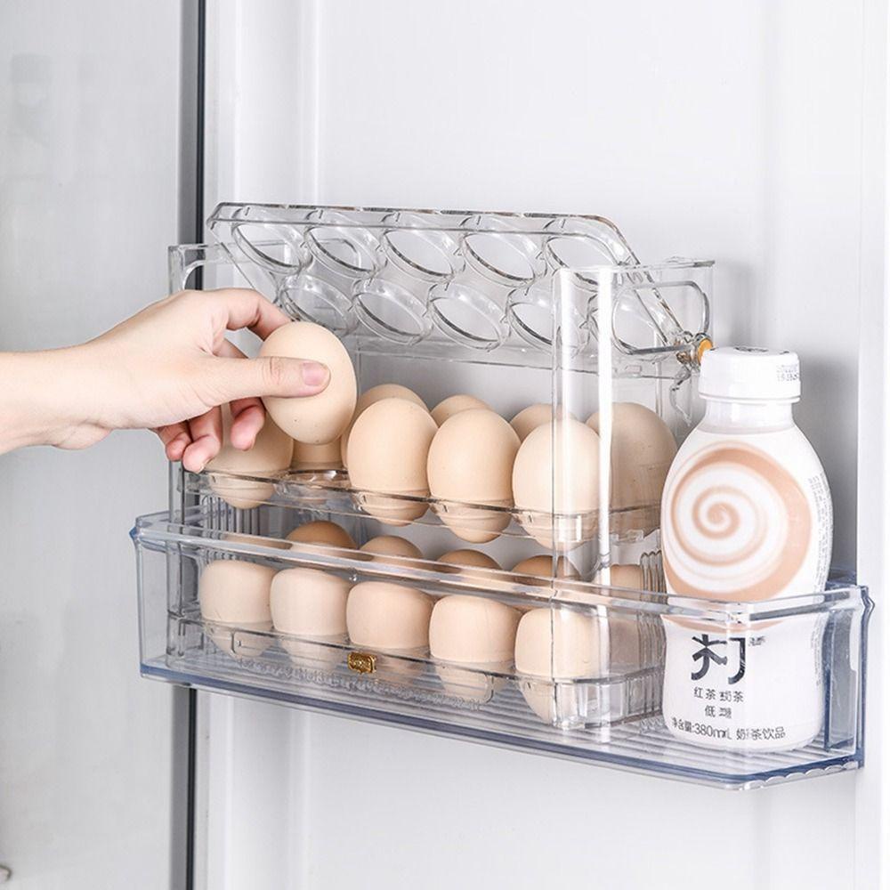 Giá Đỡ Trứng 3 Tầng Malcom Dạng Lật Sức Chứa Lớn Tiết Kiệm Không Gian Cho Nhà Bếp