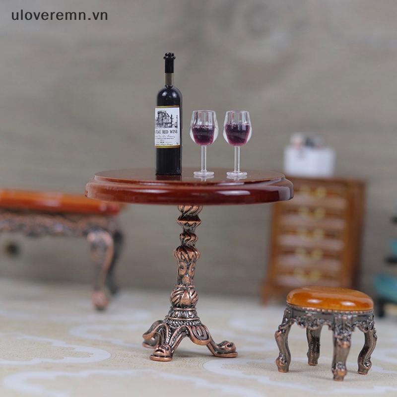 Bàn Vuông Mini Trang Trí Nhà Búp Bê Phong Cách Retro