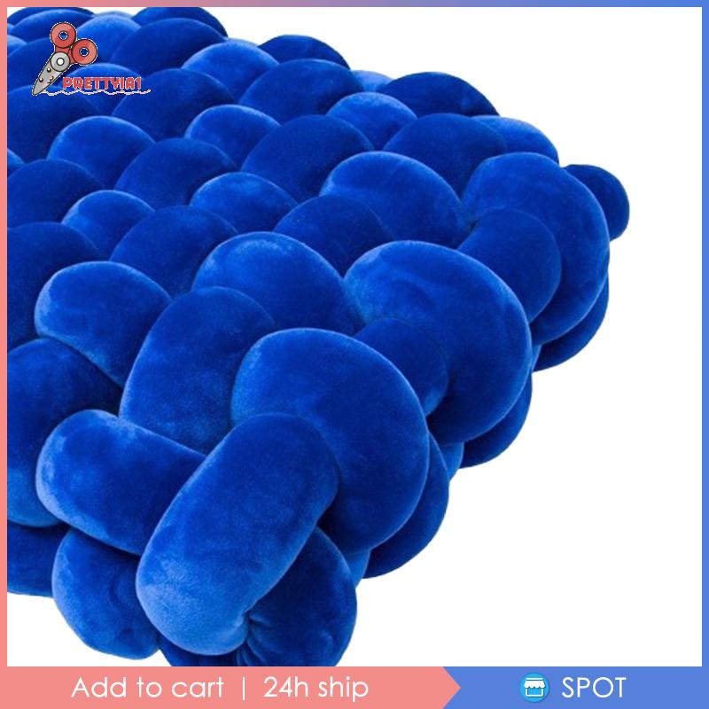 Gối Thắt Nút Bằng Sợi Dệt Tay Thời Trang [Prettyia1] Cho Nhà Hàng / Quán Bar / Sân Vườn