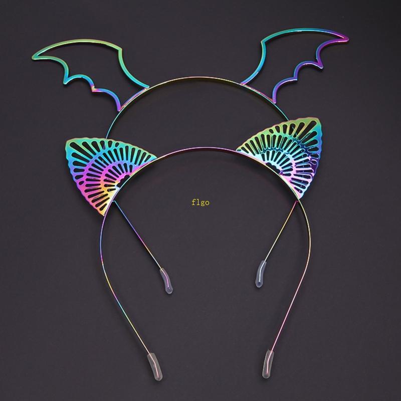 Flgo Băng Đô Cài Tóc Tai Mèo Bằng Kim Loại Thời Trang Cho Ngày Lễ