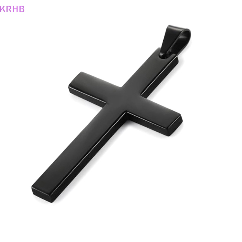 Vòng cổ Bằng Thép Không Gỉ Mặt Thánh Giá Phong Cách Vintage Dành Cho Nam Mới