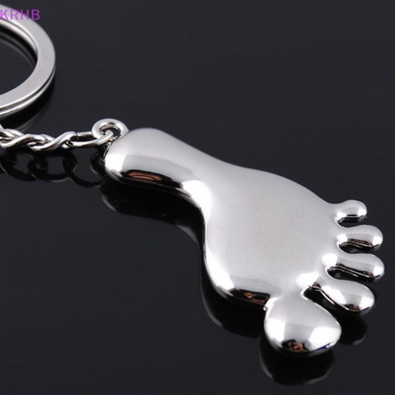 Móc Khóa Kim Loại Mạ Bạc Chất Lượng Cao Mới