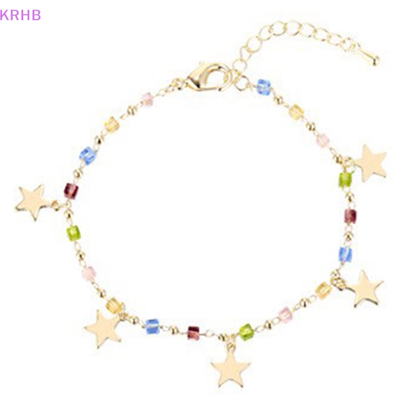 Vòng Tay Chuỗi Hạt Pha Lê Nhiều Màu Phong Cách Vintage Thời Trang Cho Nữ Mới