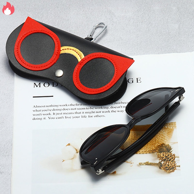 Túi Đựng Mắt Kính Bằng Da PU Họa Tiết Hoạt Hình Dễ Thương Cho Nữ RYVN