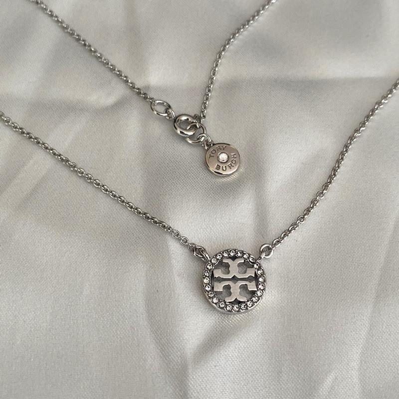 Dây Chuyền Đính Đá Kim Cương Siêu Lấp Lánh Hai Chữ t Sang Trọng Phong Cách Âu Mỹ