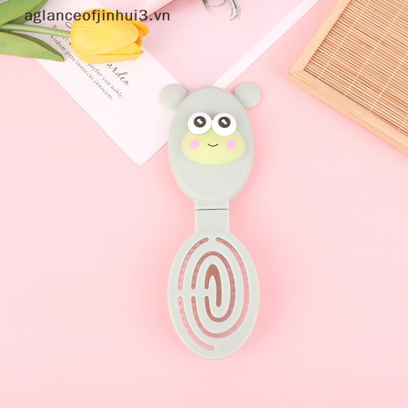 Lược Chải Tóc Tích Hợp Gương 2 Trong 1 Tiện Dụng