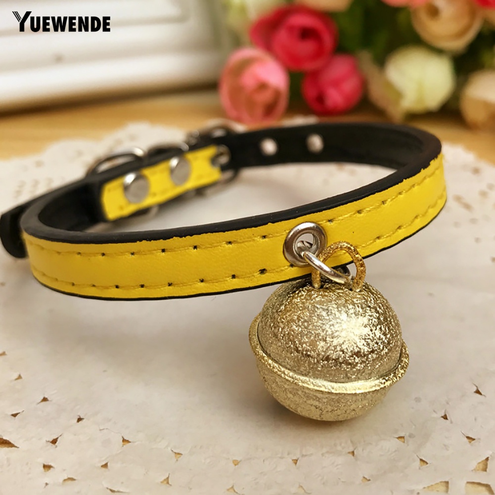 Vòng Cổ Giả Da Có Chuông Cho Thú Cưng
