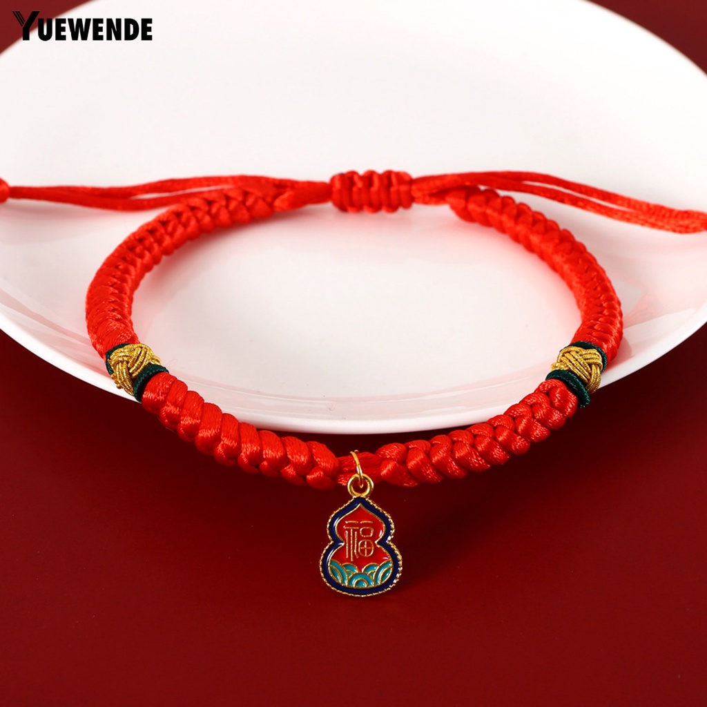 Yq.e Vòng Cổ Bện Dây Dài Mặt Ổ Khóa Màu Đỏ Phong Cách Trung Hoa Dành Cho Thú Cưng Đi Tiệc Mừng Năm Mới