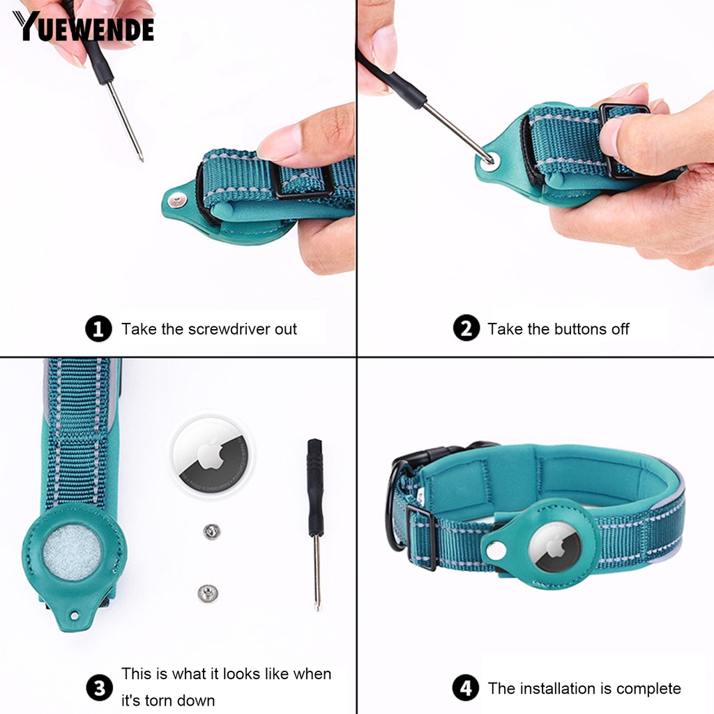 Yq.e Vòng Cổ Nylon Độ Bền Cao Bảo Vệ Chống Thất Lạc Có Thể Điều Chỉnh Dành Cho Thú Cưng