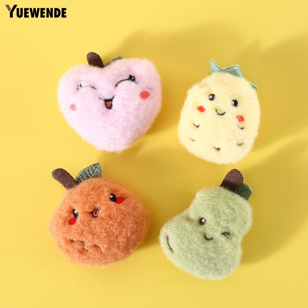 Yq.e Set 4 Đồ Chơi Thú Nhồi Bông Hình Trái Cây Có Chuông Chống Phai Đa Năng Quyến Rũ Cho Mèo Cưng