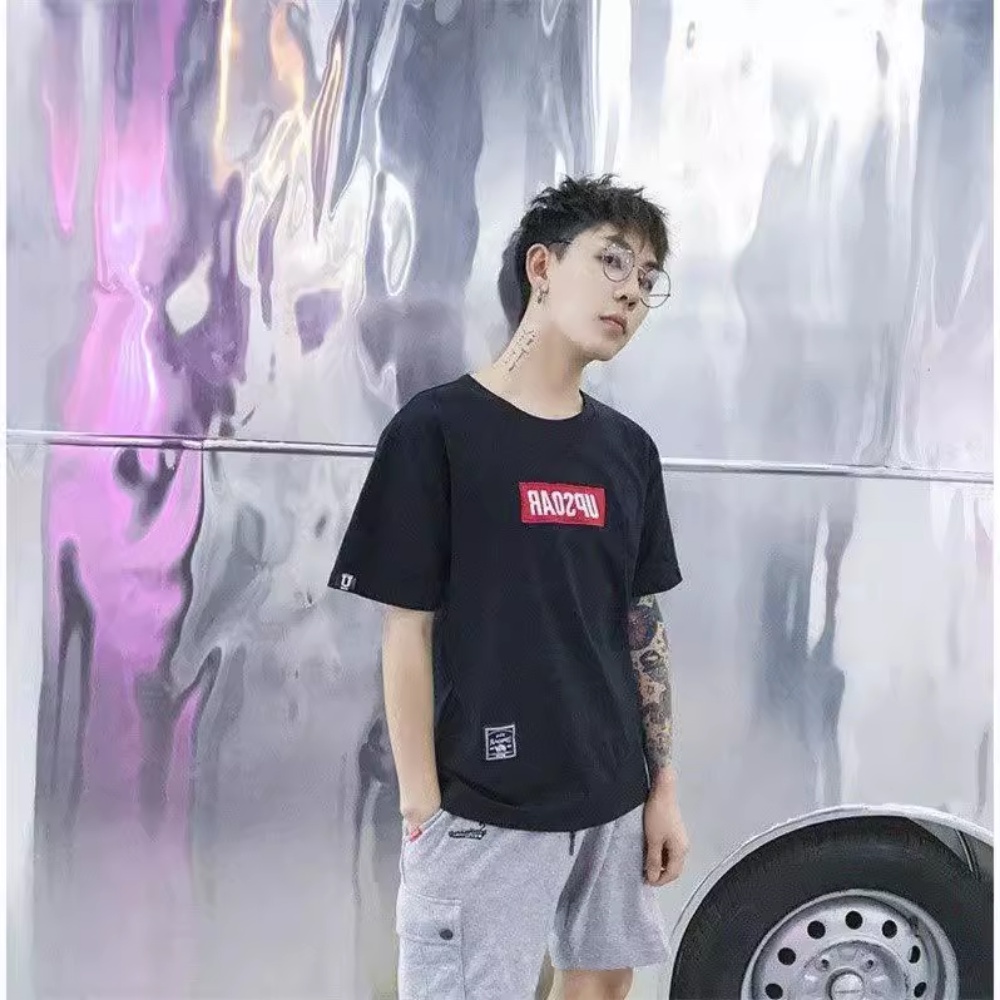Áo Thun Tay Ngắn Dáng Rộng Phong Cách Hàn Quốc Thời Trang Mùa Hè Cho Nam