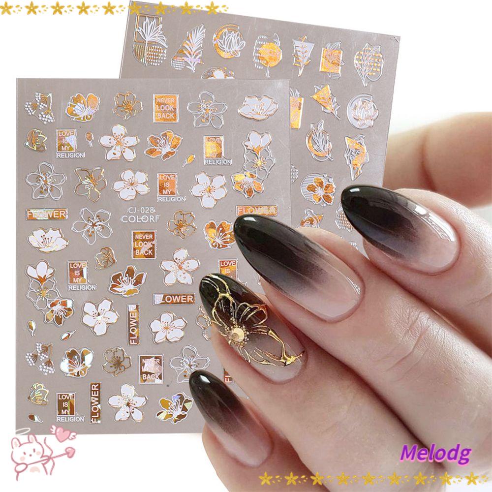 Hình Dán Trang Trí Móng Tay Họa Tiết Khuôn Mặt Màu Sắc Tương Phản Lấp Lánh|Áo Thun Trắng Thời Trang Trẻ Trung