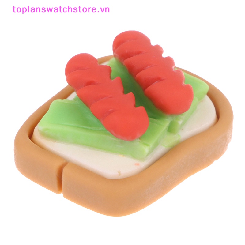 Set 5 Mô Hình Bánh Mì Tráng Miệng Trang Trí Nhà Búp Bê