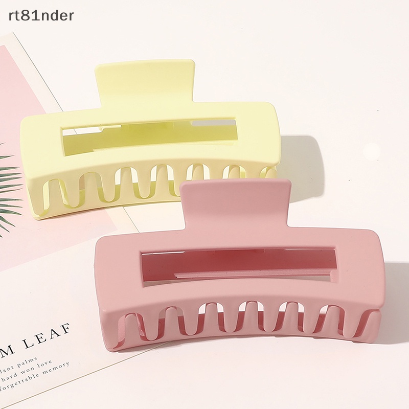 Kẹp Tóc Càng Cua Bằng Nhựa Nhiều Màu Sắc Cỡ Lớn Thời Trang Cho Nữ