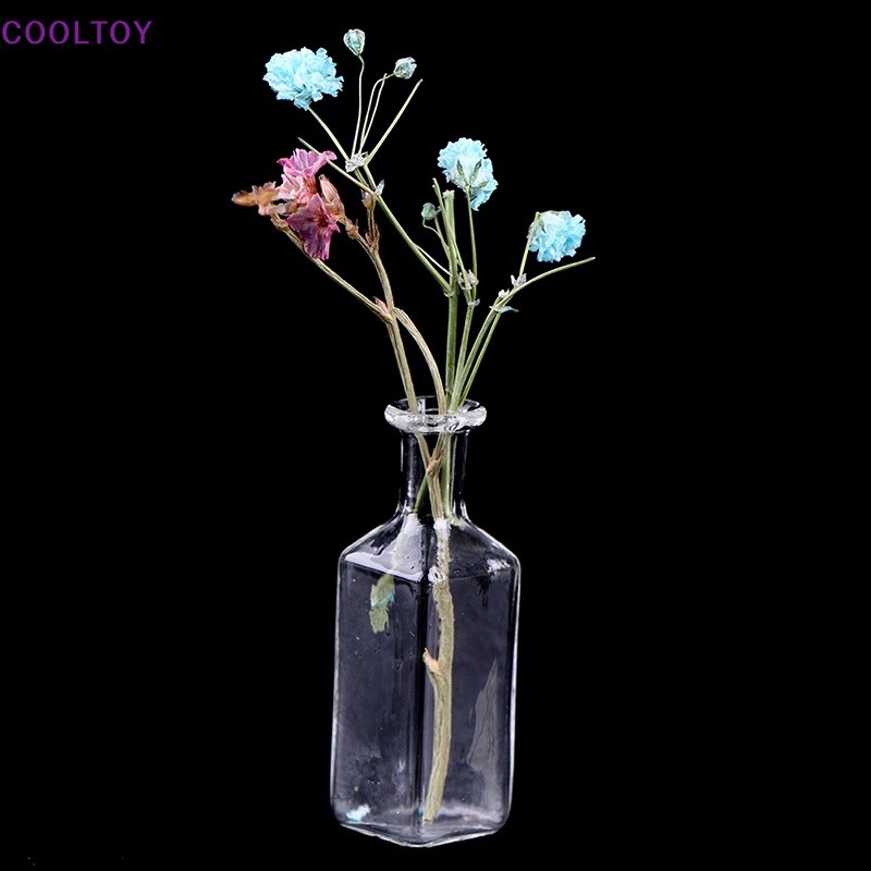 Bình Hoa Thủy Tinh Nhỏ Xinh Trang Trí Nhà Búp Bê Tỉ Lệ 1: 12