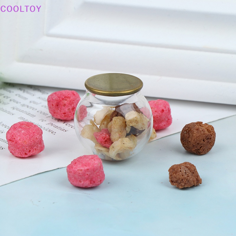Cooltoy Hũ Thủy Tinh Đựng Bánh Kẹo Mini 1: 12 Có Nắp Cho Nhà Búp Bê