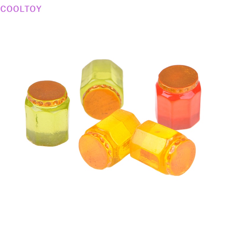 Set 5 Mô Hình Bình Mật Ong Mini Tỉ Lệ 1: 12 Trang Trí Nhà Búp Bê