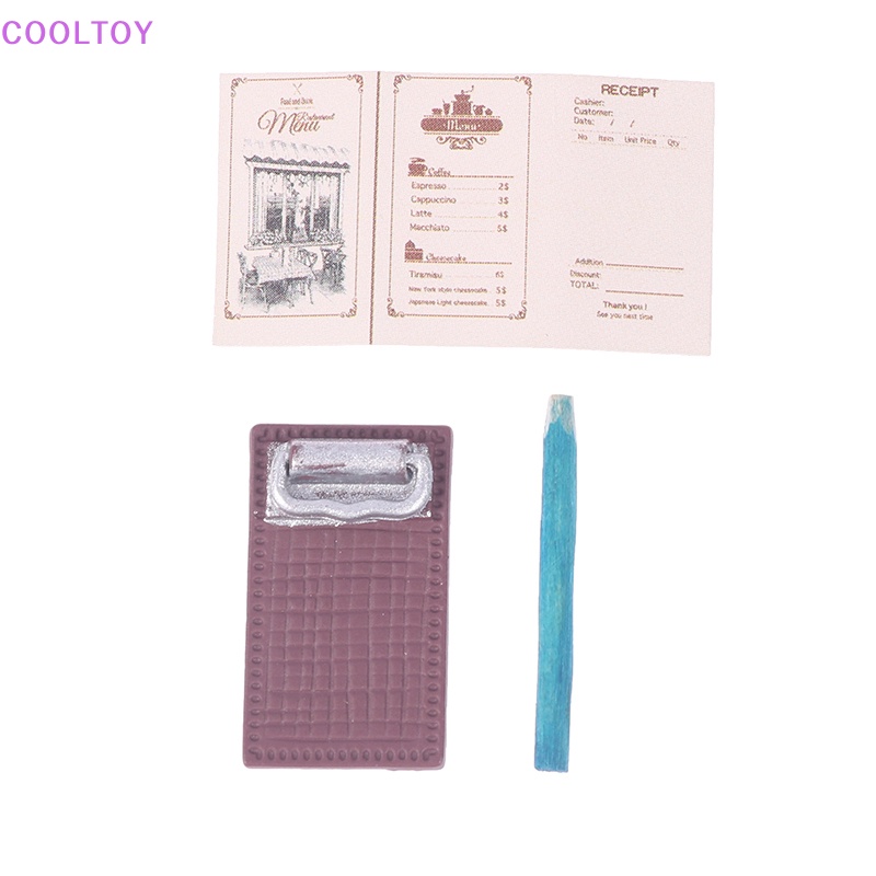 Cooltoy Bảng Kẹp Tài Liệu Mini Bằng Kim Loại Cho Nhà Búp Bê