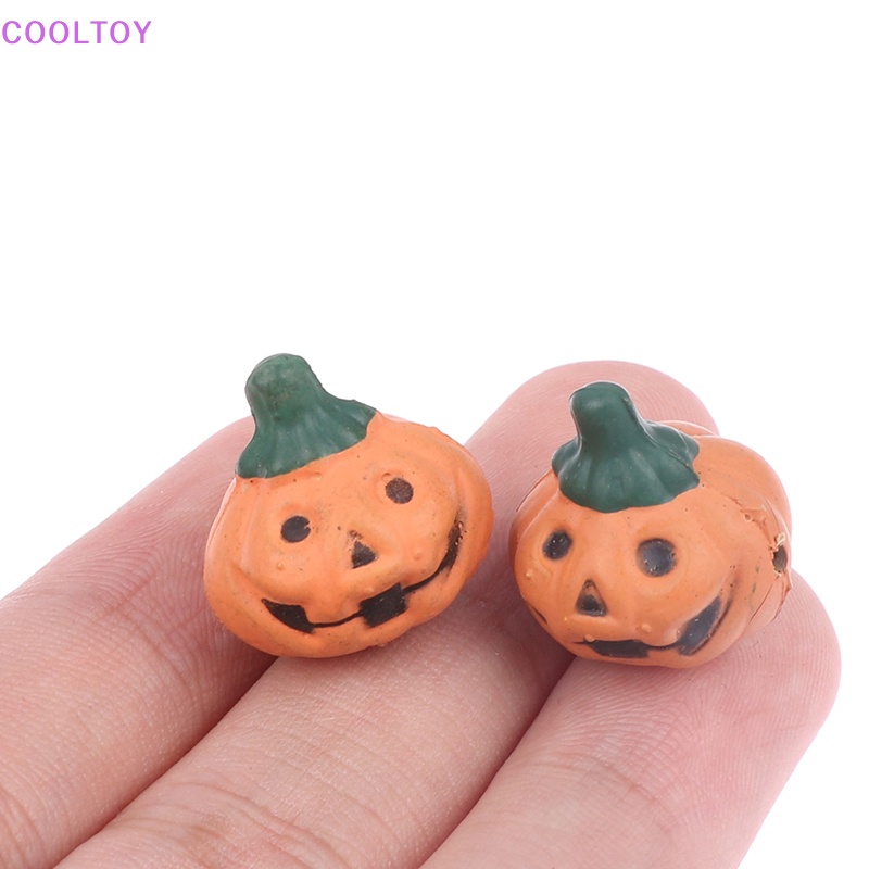 Cooltoy Set 5 Mô Hình Nhà Búp Bê DIY Hình Bí Ngô Halloween Thu Nhỏ