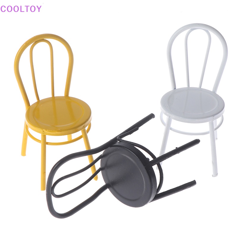 Mô Hình Ghế Kim Loại 1 / 12 Trang Trí Nhà Búp Bê