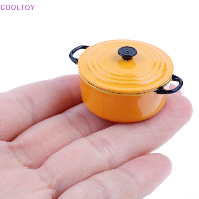 Bộ Nồi Chảo Mini 34 * 17mm Tỉ Lệ 1: 12 Cho Nhà Búp Bê