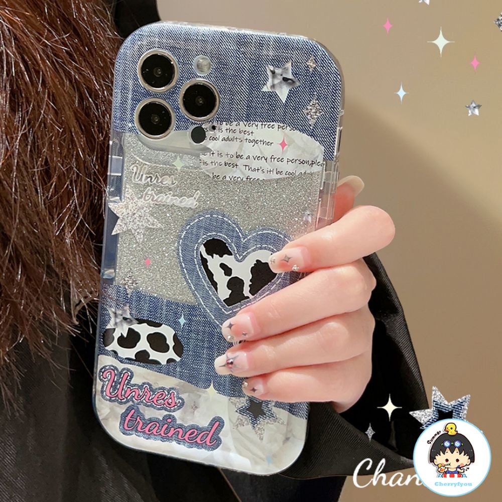 Ốp Điện Thoại TPU Mềm Chống Sốc Bảo Vệ Toàn Diện Phối Kim Tuyến Thời Trang Cho IPhone 11 14 13 12 Pro Max