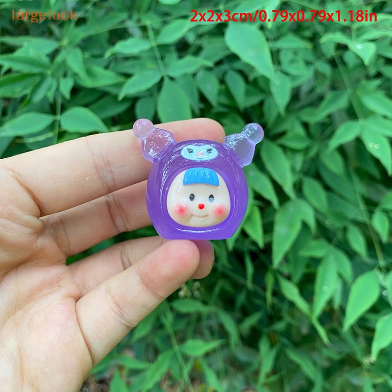 1 Búp Bê Kuromi Mini Phát Quang Dễ Thương Dùng Trang Trí Xe Hơi