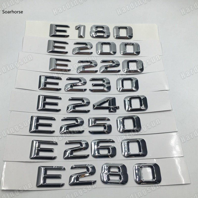 Logo Trang Trí Thân Xe Hơi Mercedes Benz W124 W211 W212 W213 E Class E180 E200 E220 E230 E240 E250 E260 E280 E300 E320