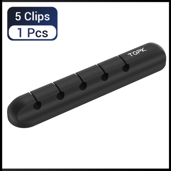 Dụng Cụ Sắp Xếp Dây Cáp USB 5 Trong 1 Bằng Silicone Gọn Gàng Cho TV Notebook