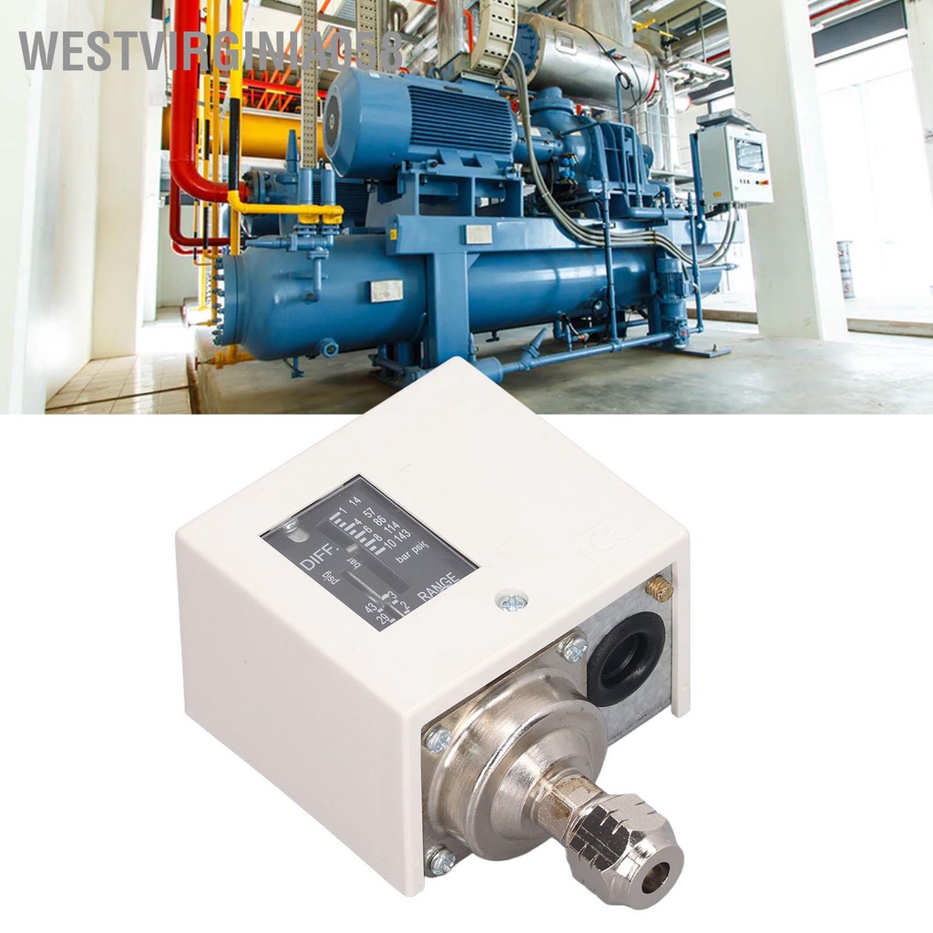 Westvirginia058 Công tắc điều khiển áp suất điện tử Phụ kiện máy nén khí bơm nước 10kgf/cm²