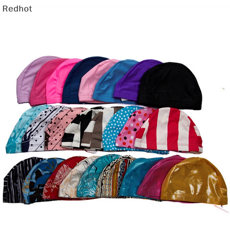 &lt; Redhot &gt; Mũ Bơi Silicon Màu Sắc Ngẫu Nhiên Đàn Hồi Bền Bỉ Cho Người Lớn